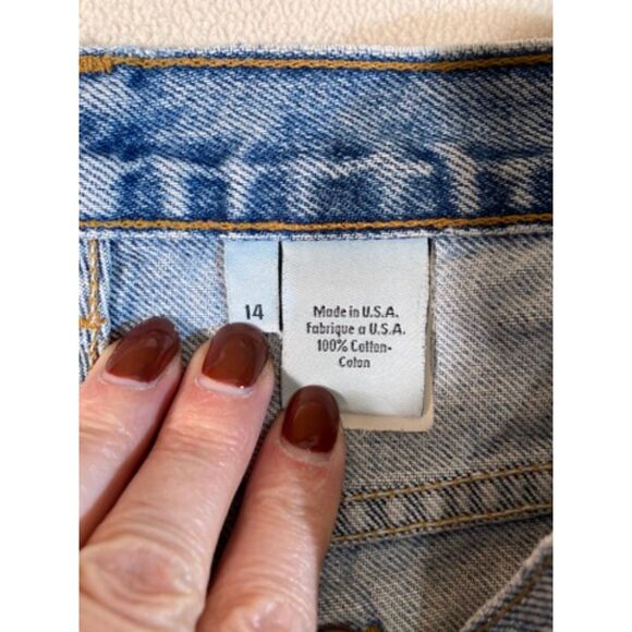 Calvin Klein Jeans Sz 14 Double Stone Wash Vintage 90's Y2K Tapered Leg USA Made - Picture 5 of 16